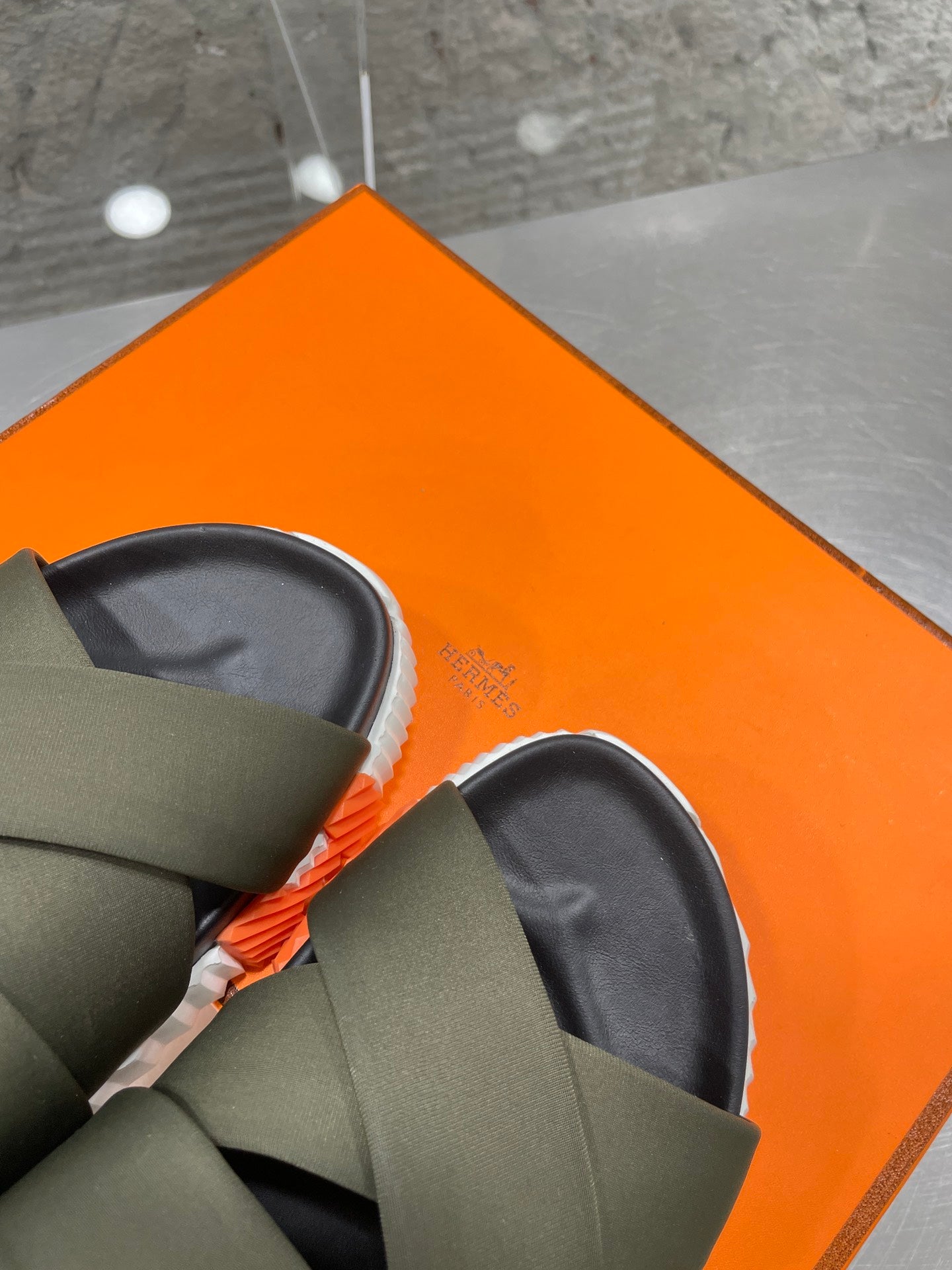 ELECTRIC SANDAL BLACK MIX DARK ARMY CALFSKIN、mysite、Cacoeks