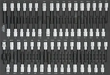 Bit socket set 1/2'', SFS 64-pcs redirect to product page