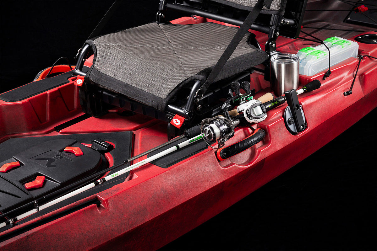 Vibe Kayaks Shearwater 125 horizontal fishing rod stager Vibe Kayaks Shearwater 125 horizontal fishing rod stager