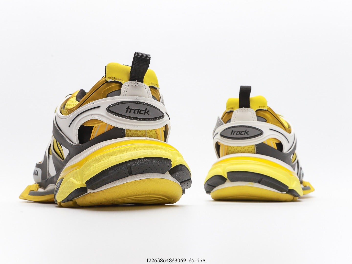 Balenciaga Track Trainer In Grey Yellow、mysite、Cacoeks