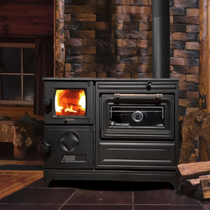 Cast, Iron, Cook, Stove, Oven, Burning, Range, Kitchen, Cooker,  Section, Thermometer, Cabin