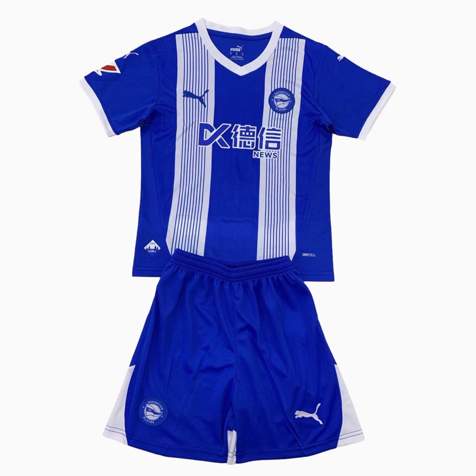 ManixJersey.com | Deportivo Alavés 24-25 Home Kids Kit -Customize Name, Number and Patch | Worldwide Shipping