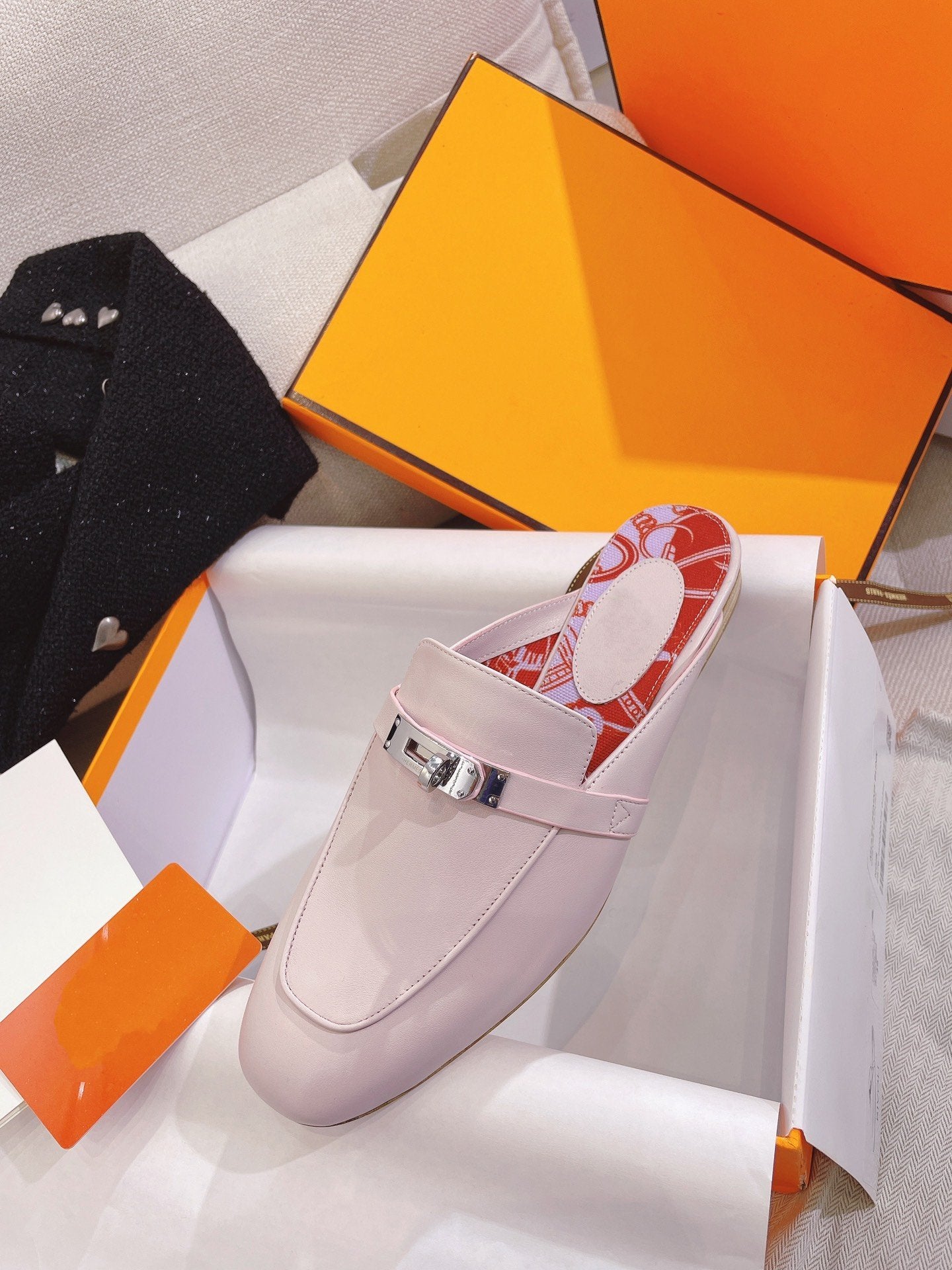 0Z Mule Pink Calfskin、mysite、Cacoeks