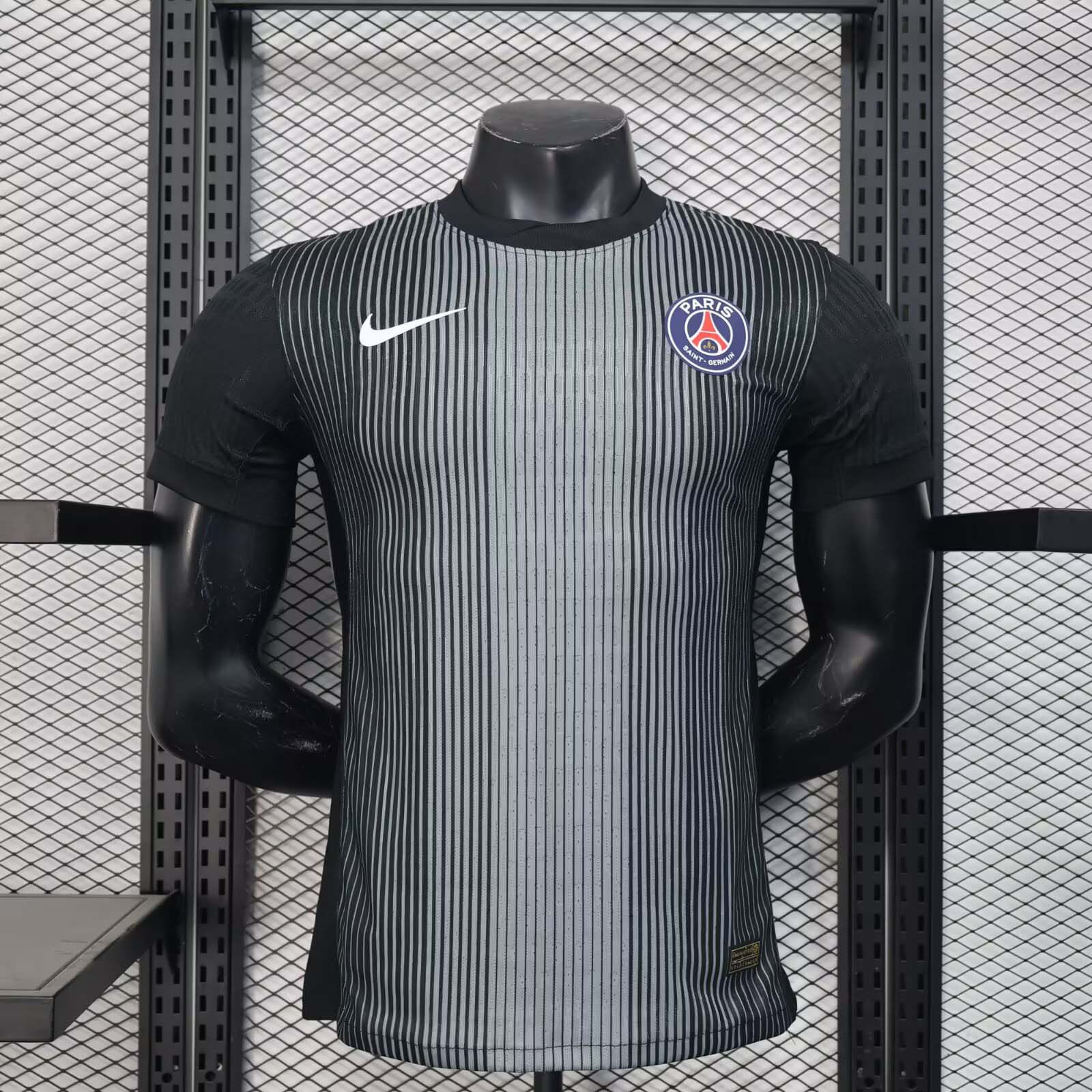 2025/2026 Player Version Psg Paris Saint-Germain Goalkeeper Black Football Shirt 1:1 Thai Quality:football jersey mysite: unitedjerseyfootball 邓江浪:football