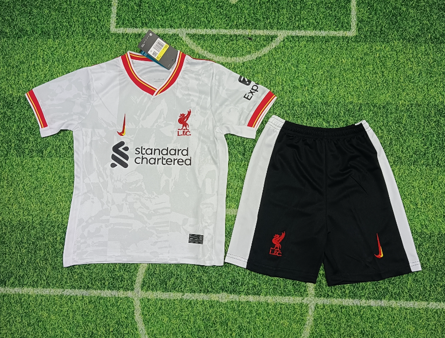 2024/2025 Liverpool Third Away Soccer Jersey Kids Size Suit-mysite Custom Football Kit- Nextkits