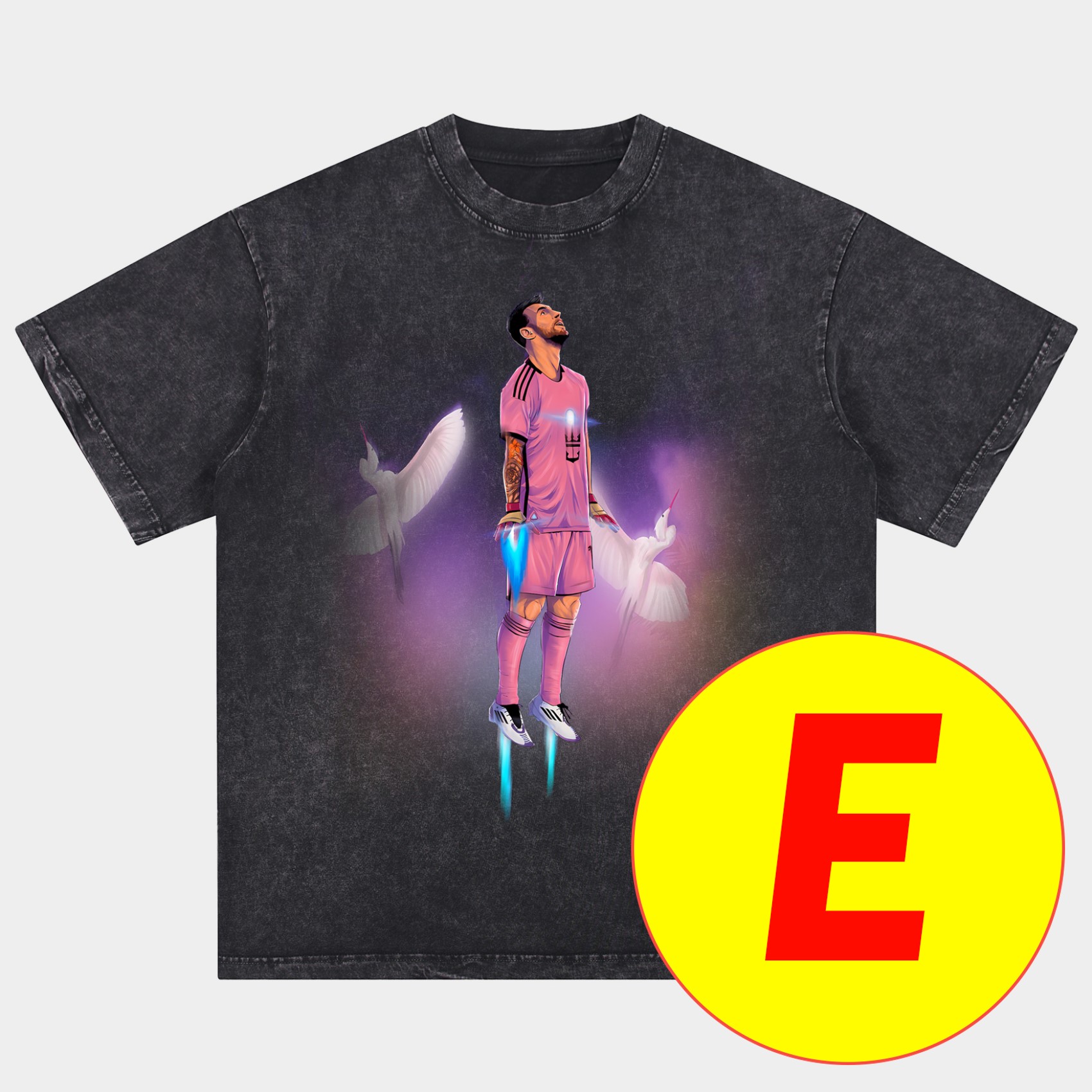 UltraTrikot-Messi GOAT Argentina Barcelona INT M.A.M Oversized Washed T-Shirt