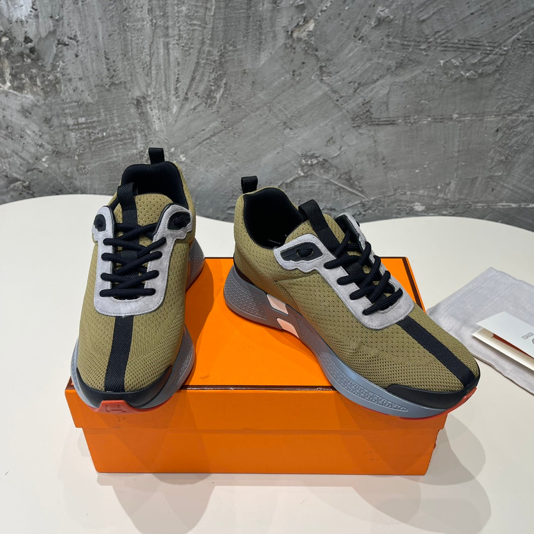 HEROS SNEAKERS OLIVE GOATSKIN、mysite、Cacoeks