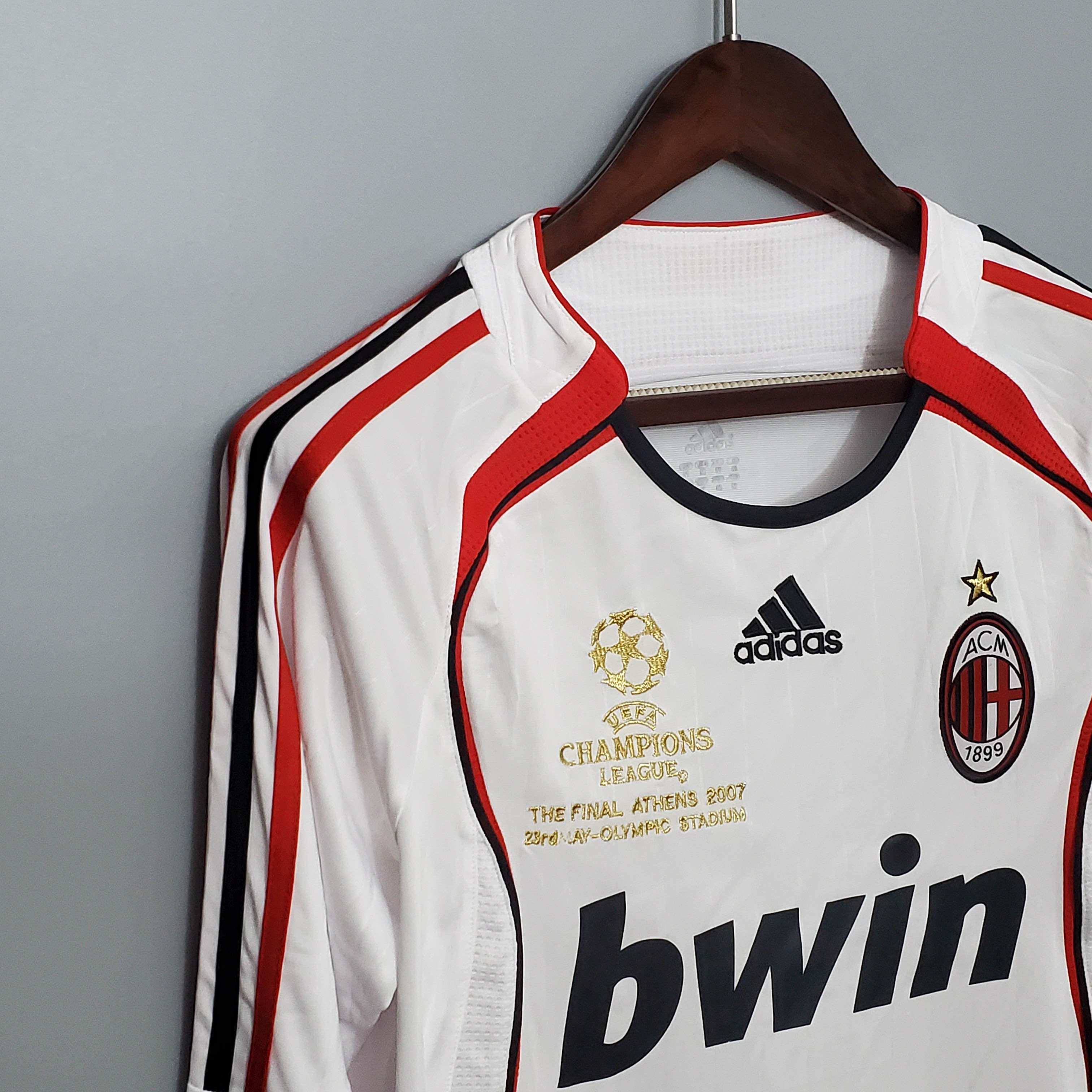 2006/2007 Retro Long Sleeve AC Milan Away Football Shirt 1:1 Thai Quality:football jersey mysite: unitedjerseyfootball 邓江浪:football