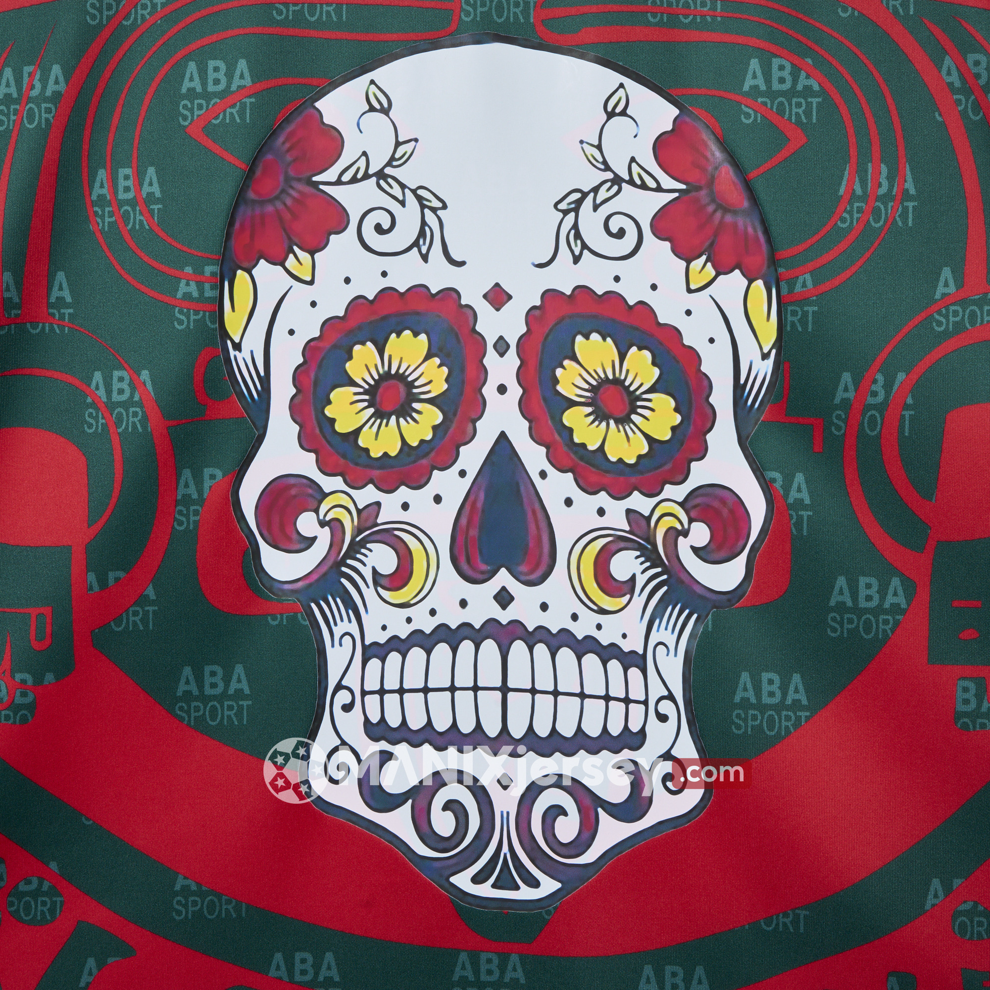 ManixJersey.com | Mexico 2024 Red Skull Special Edition Jersey - Fans Version -Customize Name, Number and Patch | Worldwide Shipping