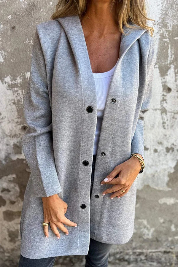 Soft Knit Hooded Jacket