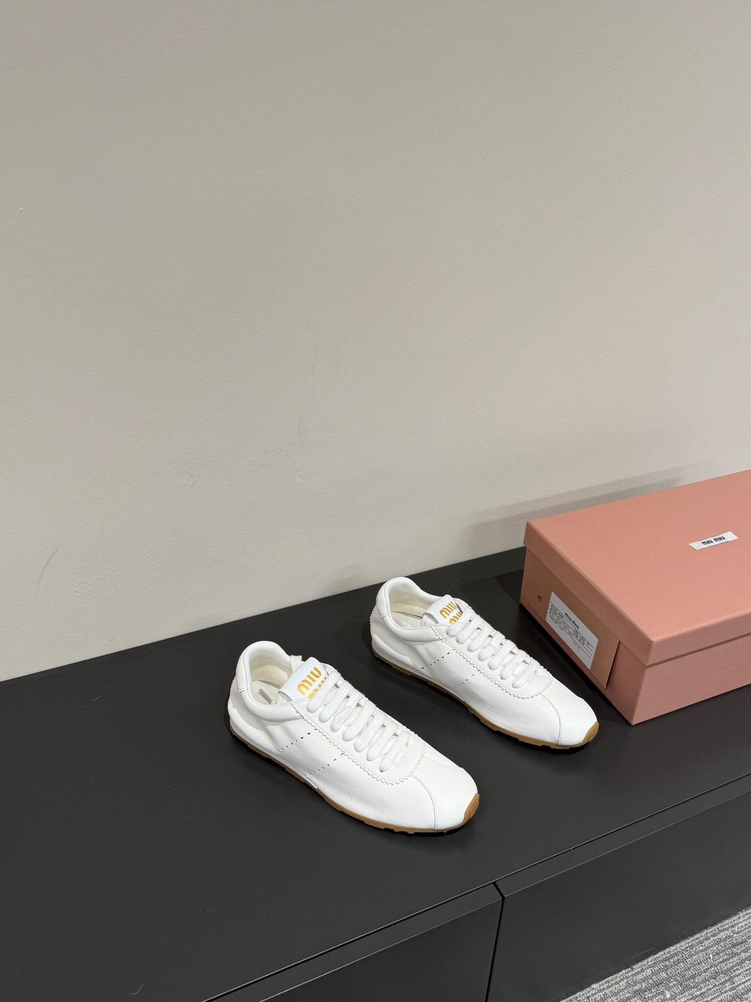 PLUME NAPPA SNEAKERS IN WHITE LAMBSKIN、mysite、Cacoeks