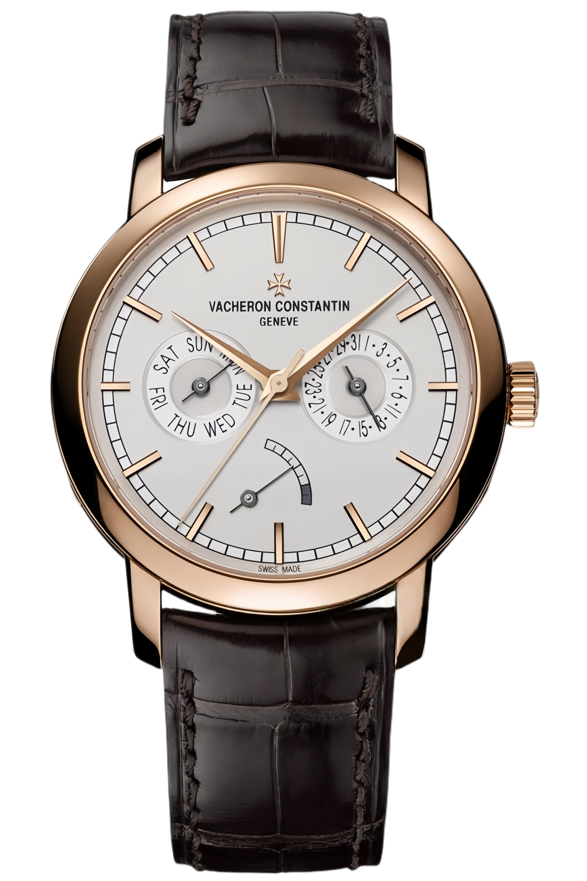 Vacheron Constantin Patrimony Ref. 85290/000R-9969 Super Clone Watch – Rose Gold Case White Dial Leather Strap Replica