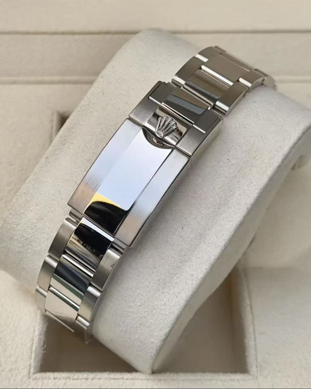 Rolex Daytona 40mm Super Clone Swiss Watch White Gold Oyster Bracelet Bright Black Dial Ref M126509-0003 4131 Swiss Movement