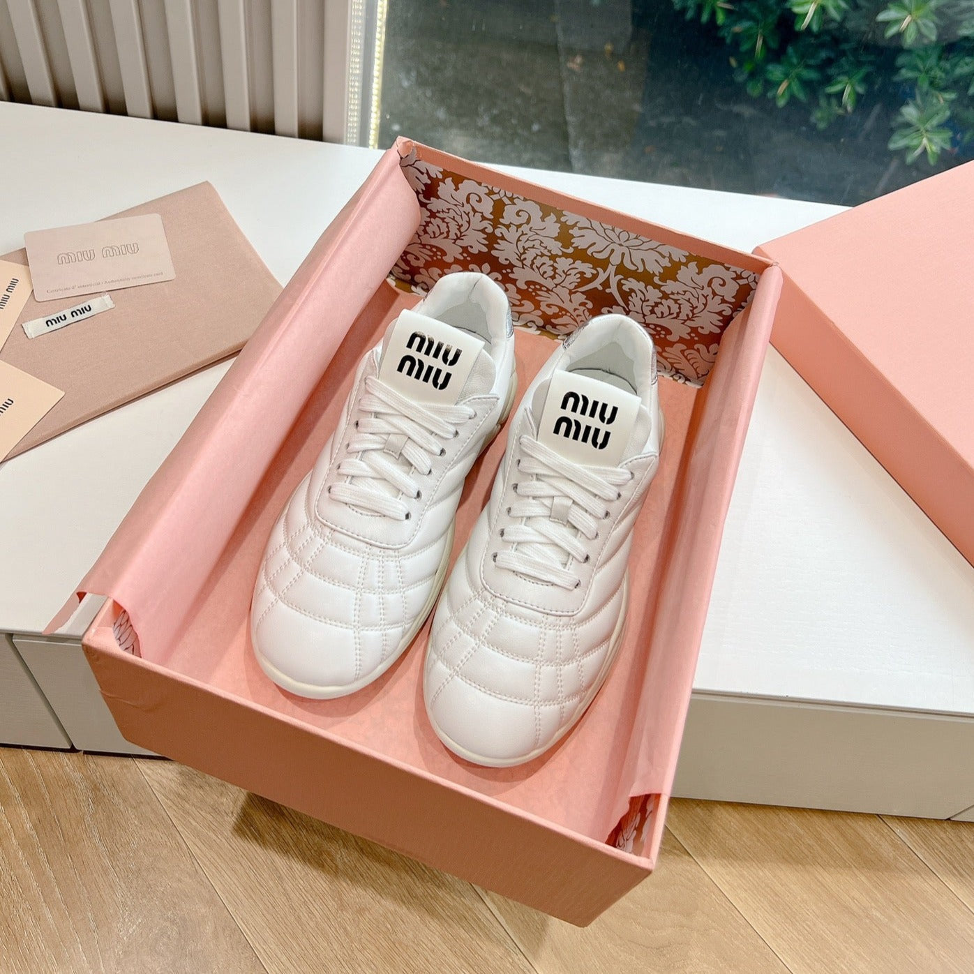 Women's Sneakers White Cowhide、mysite、Cacoeks