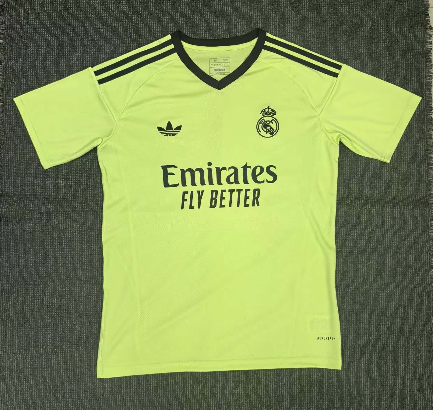 2024/2025 Real Madrid Goalkeeper Football Shirt 1:1 Thai Quality:football jersey mysite: unitedjerseyfootball 邓江浪:football
