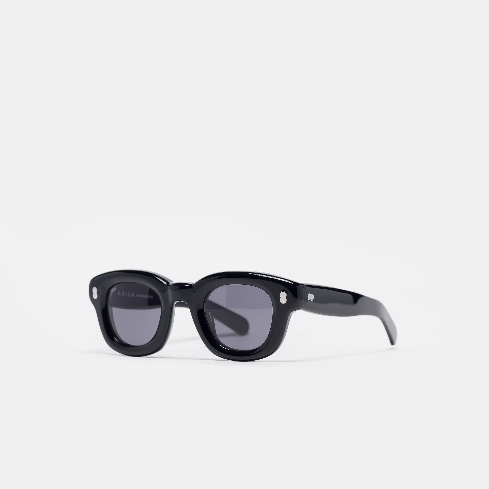 Apollo Inflated Sunglasses in Black/Black
