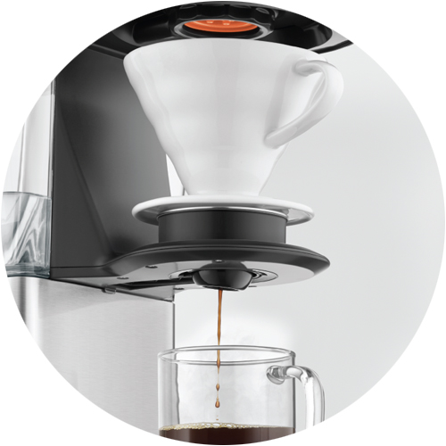 Adapter installed above the coffee mug.