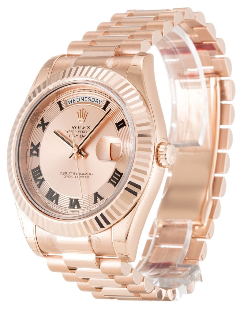 Replica Rolex Day-Date II 41mm Rose Dial 218235-fasswatch