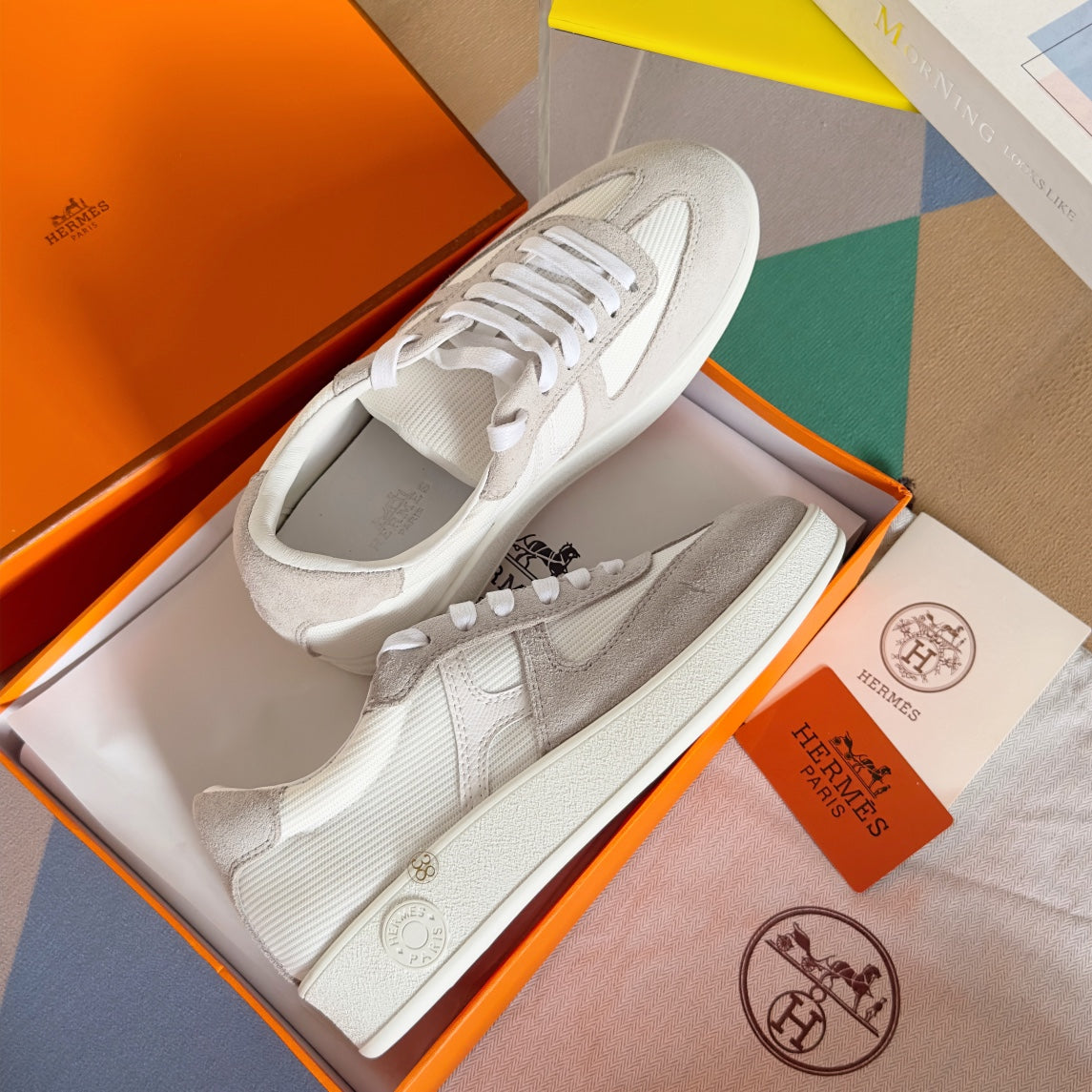 BOOMERANG SNEAKERS LIGHT GRAY MIX WHITE SUEDE、mysite、Cacoeks