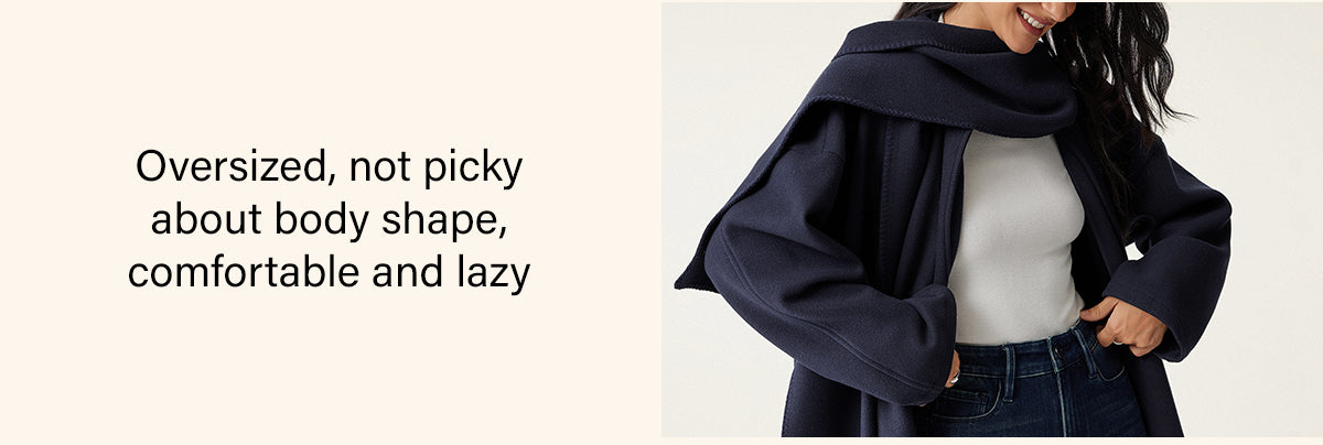 Oversized fit, comfortable for all body shapes