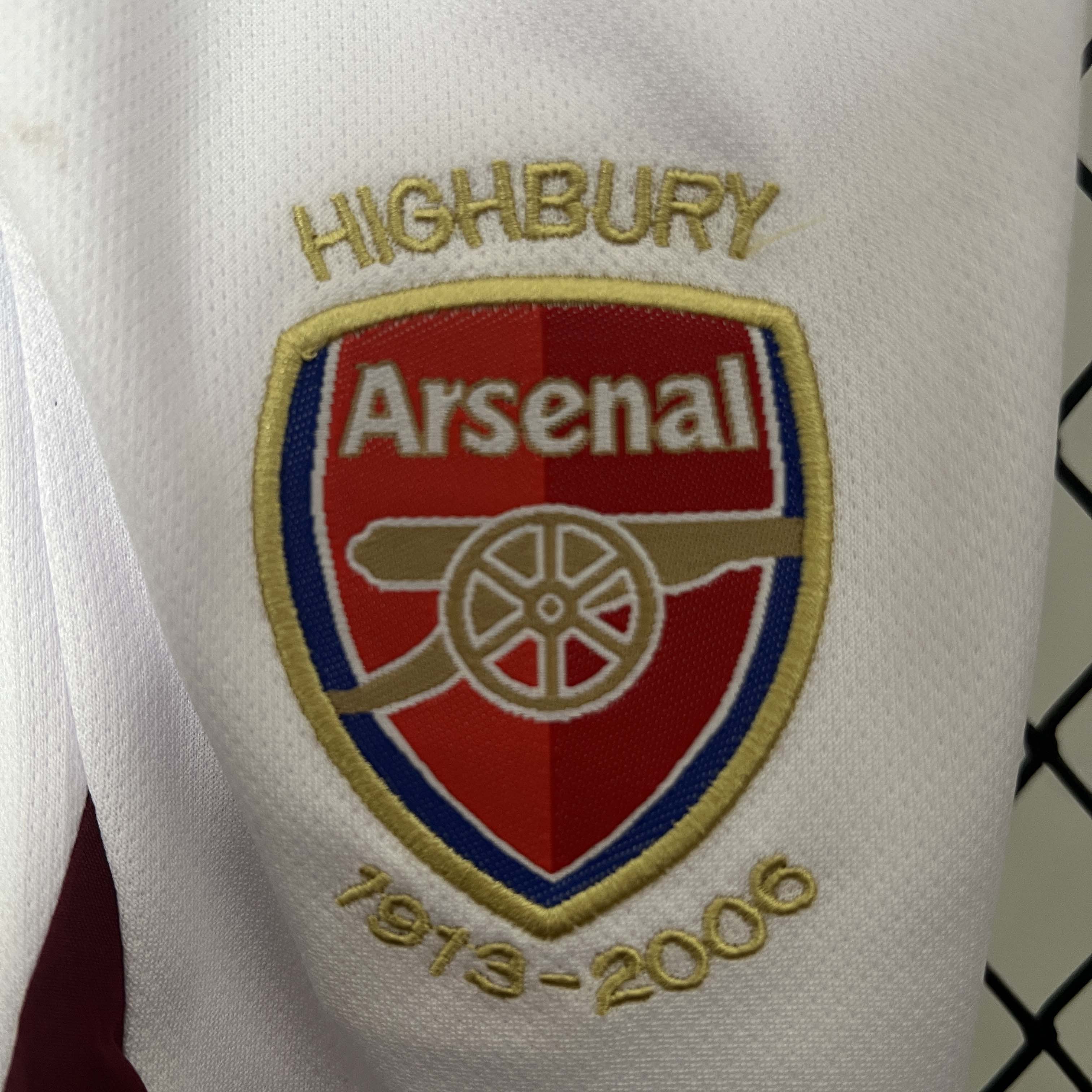 2005/2006 Retro Arsenal Home Football Shirt 1:1 Thai Quality Kids Size:football jersey mysite: unitedjerseyfootball 邓江浪:football