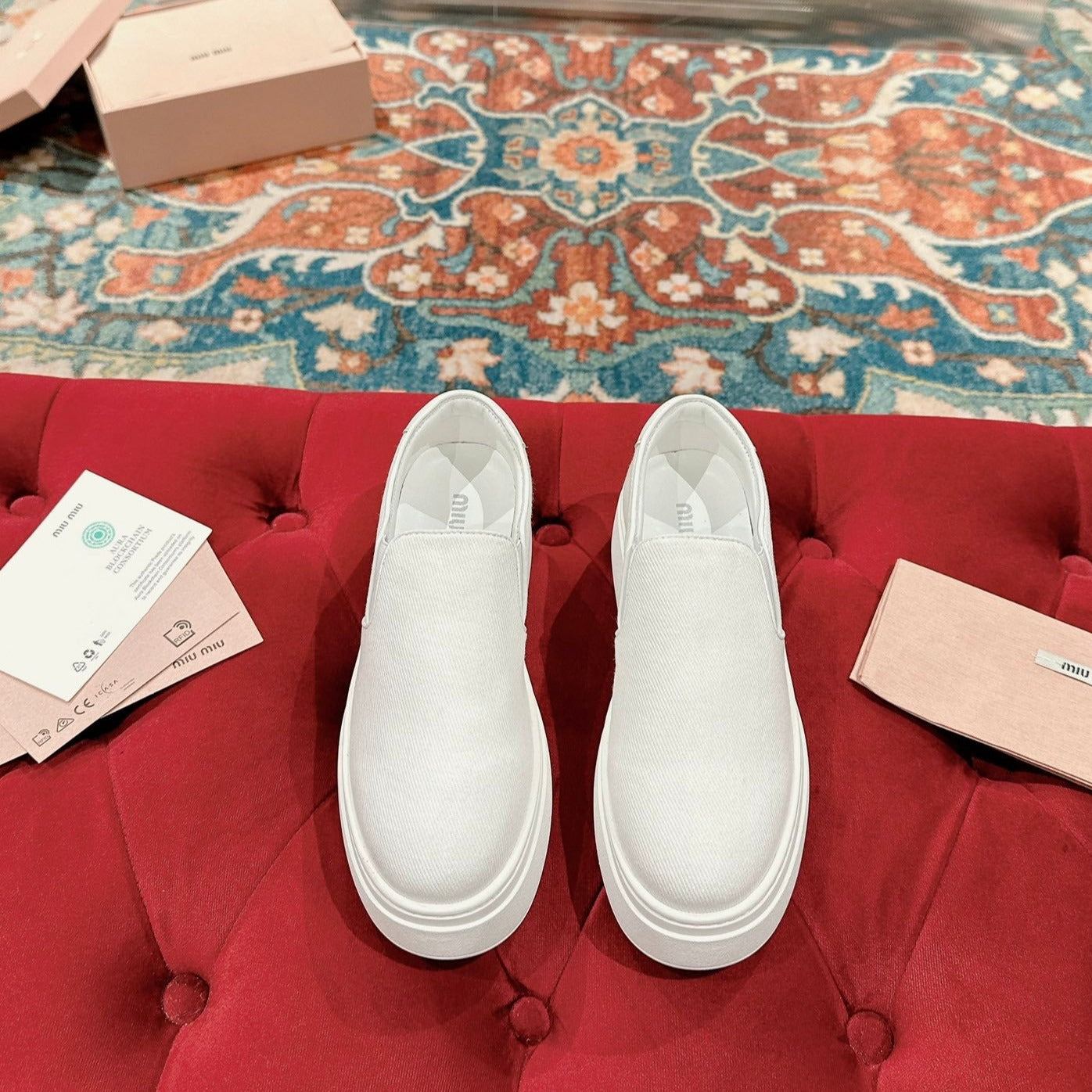 Slip-on Shoes High Sole White Canvas、mysite、Cacoeks