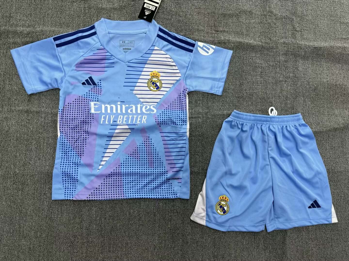 2024/2025 Real Madrid Goalkeeper Football Shirt 1:1 Thai Quality Kids Size:football jersey mysite: unitedjerseyfootball 邓江浪:football