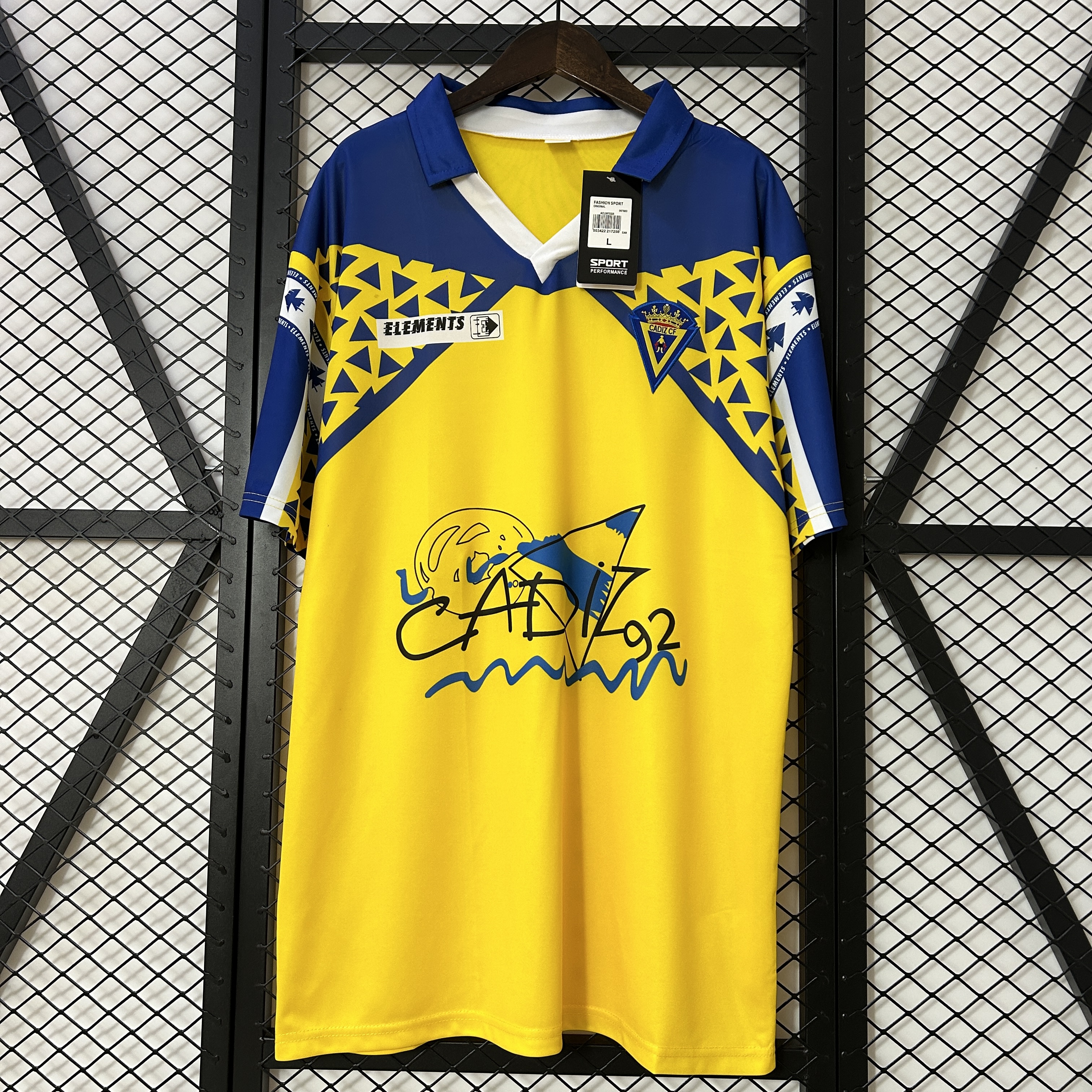ManixJersey.com | Retro Cádiz Cadiz 1991-92 Home Jersey -Customize Name, Number and Patch | Worldwide Shipping