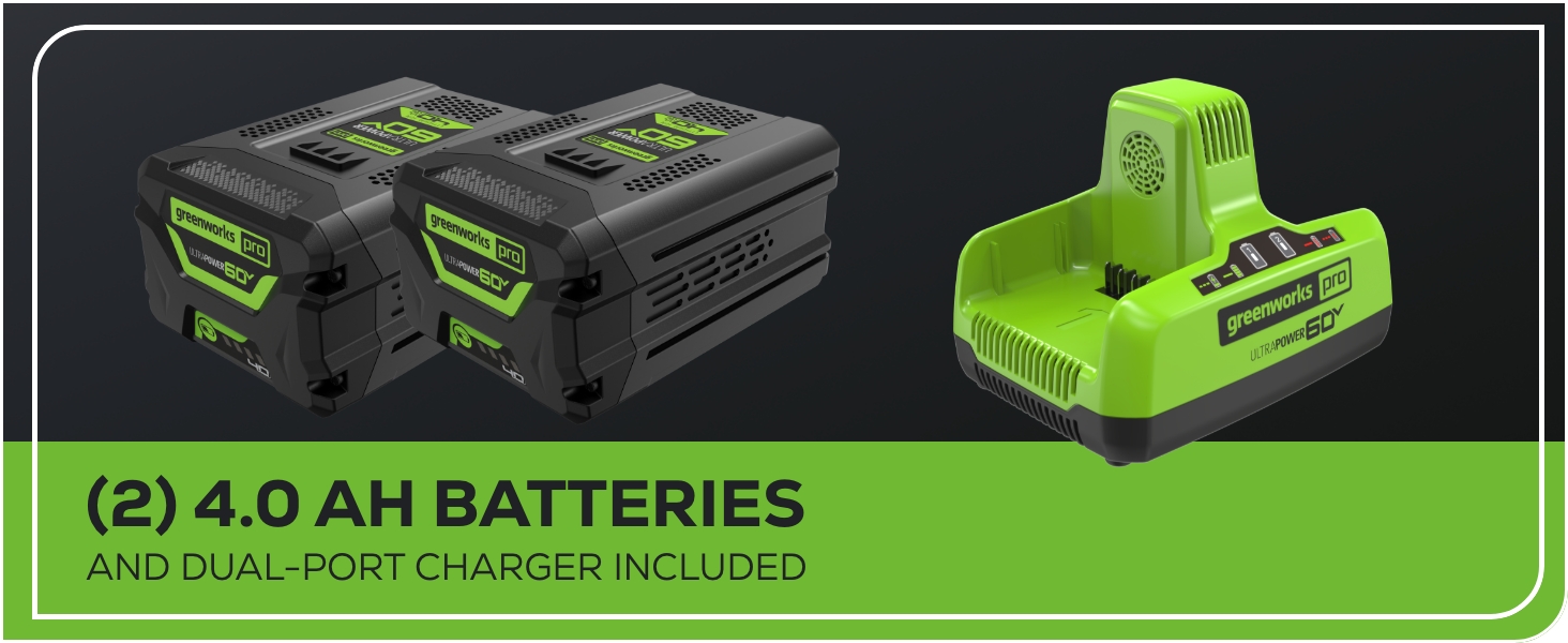 (2) 4.0 AH BATTERIES