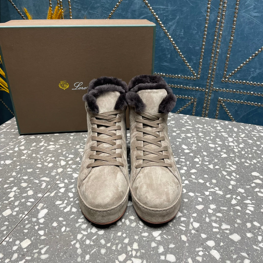 LP WINTER NUAGES HIGH SNEAKERS LIGHT GRAY LAMBSKIN、mysite、Cacoeks