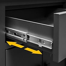 Torin 9 Piece Garage Cabinets Storage System: Workshop Cabinet Set Including Steel Cabinets Black