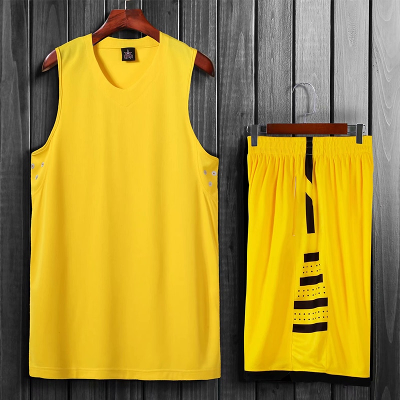 Summer New Men's Basketball Jersey Set Custom Basketball Shorts Set Training Sportswear Men's Basketball Uniform Youth Jersey