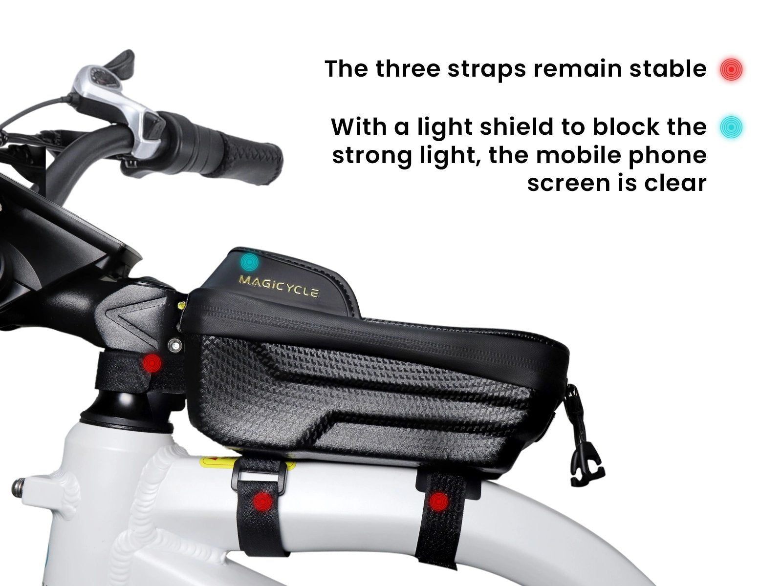 Magicycle Electric Bikes Top Tube Bag、mySite、bearsvspackers