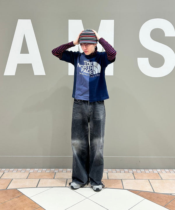 BEAMS x THE NORTH FACE PURPLE LABEL Asymmetric Logo T-shirt 25SS