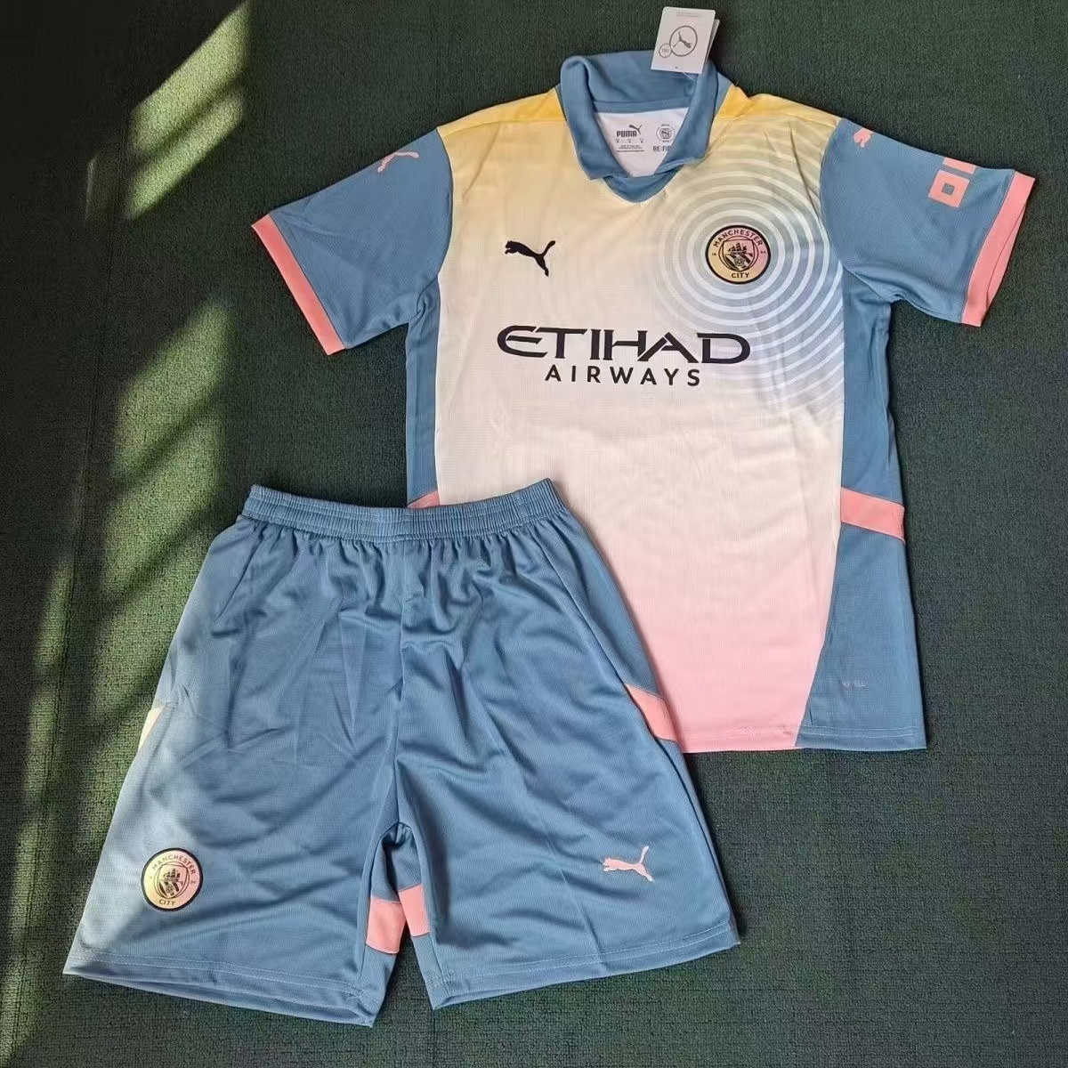 2024/2025 Manchester City Fourth Football Shirt Kids Size Suit-mysite Custom Football Kit- Nextkits