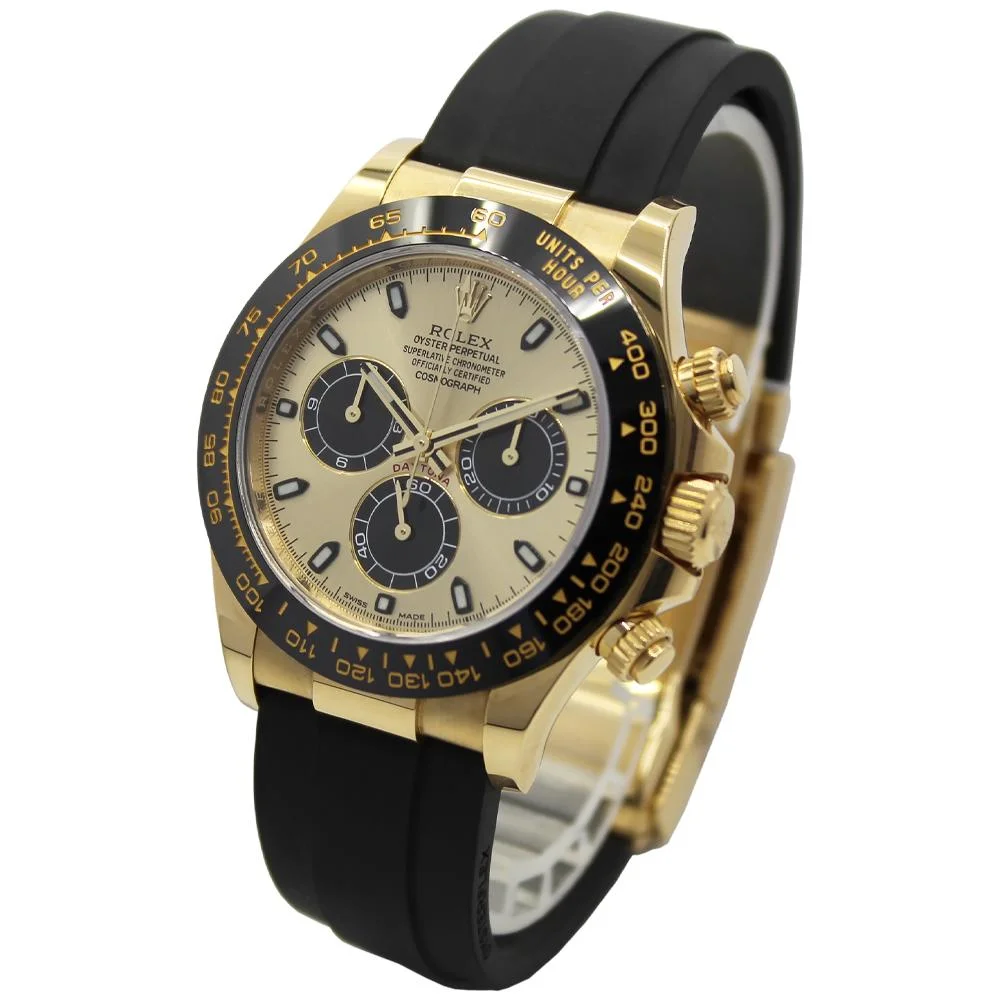 Rolex Cosmograph Daytona Oysterflex 116518LN (Gold Dial) | Chronofinder.com – Chronofinder Ltd