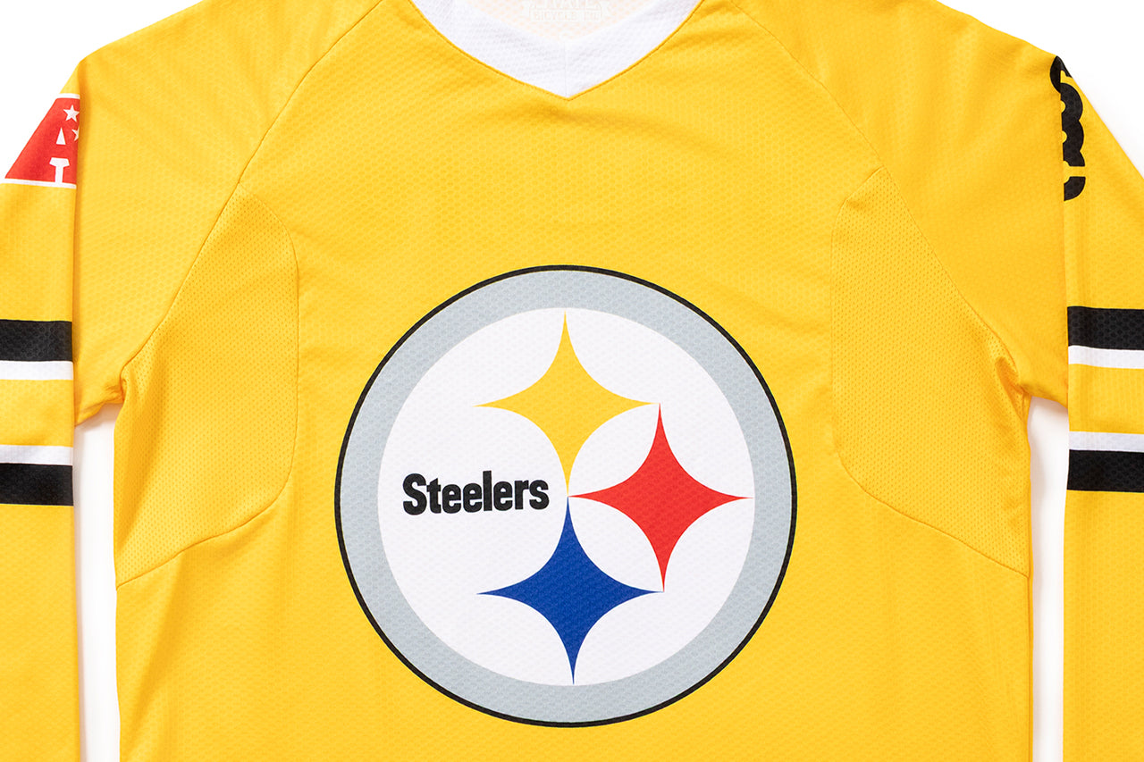 #NFLJ-PIT – NFL Collection | Long Sleeve MTB Jersey – Pittsburgh Steelers (Size Small, Like-New – Used for Photos)、mySite、bearsvspackers
