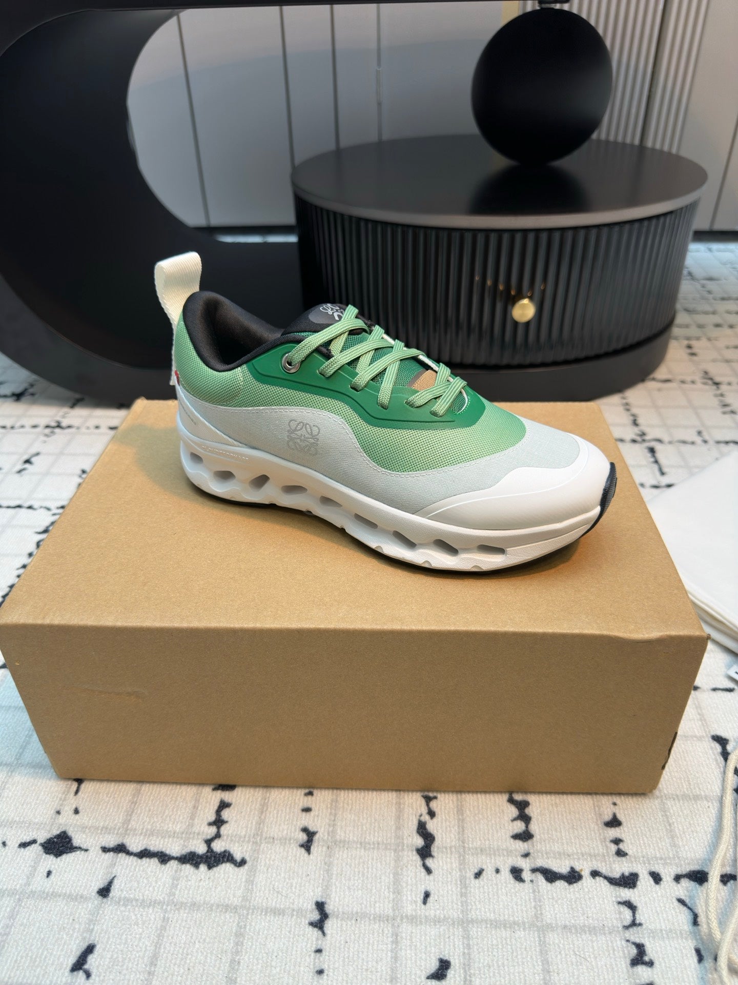 LW CLOUDTILT 2.0 SNEAKER WHITE AND GREEN POLYESTER、mysite、Cacoeks