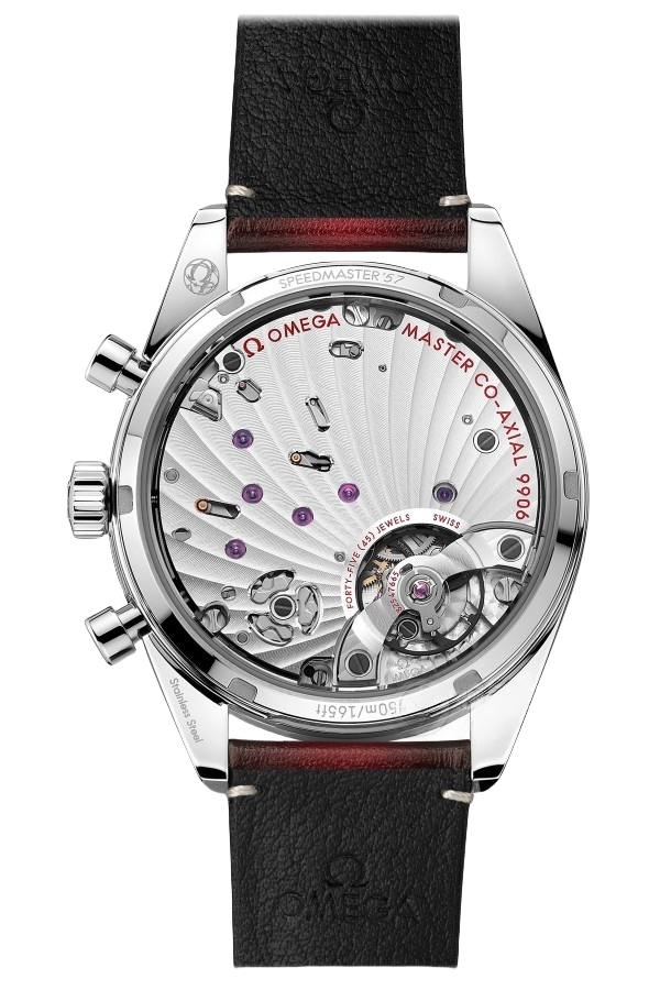 Omega Speedmaster Ref. 332.12.41.51.11.001 Super Clone Watch – Red Dial Leather Strap Fake Replica