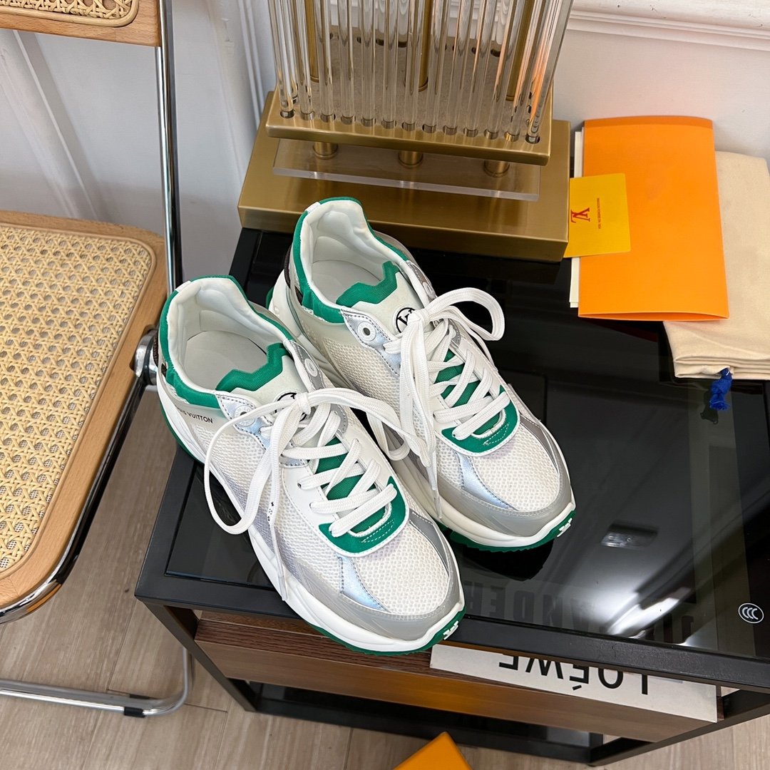 LV RUN 55 SNEAKER WHITE GREEN、mysite、Cacoeks