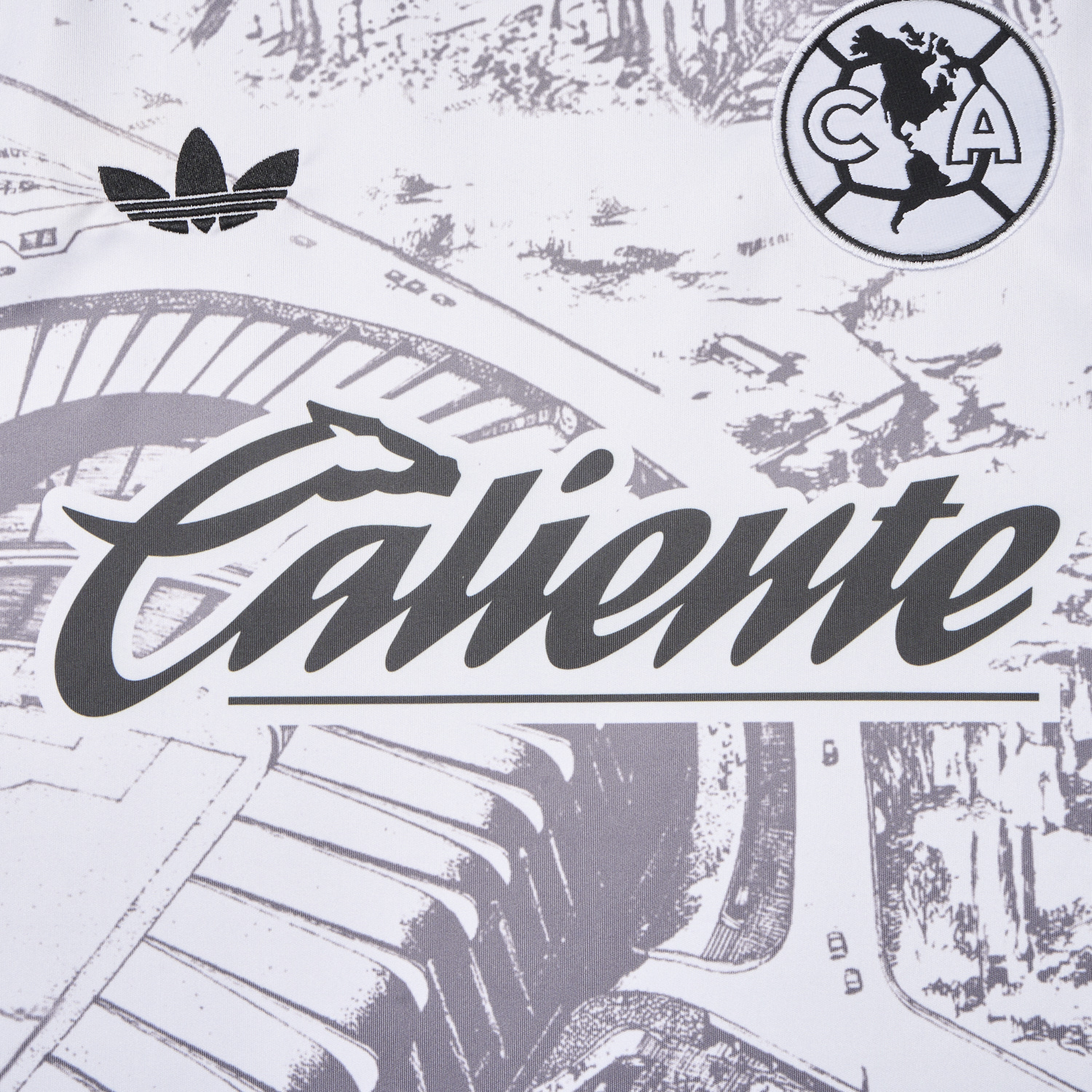 Funinjersey-Club América 25-26 White Sketch of stadium Special Edition Jersey - Fans Version