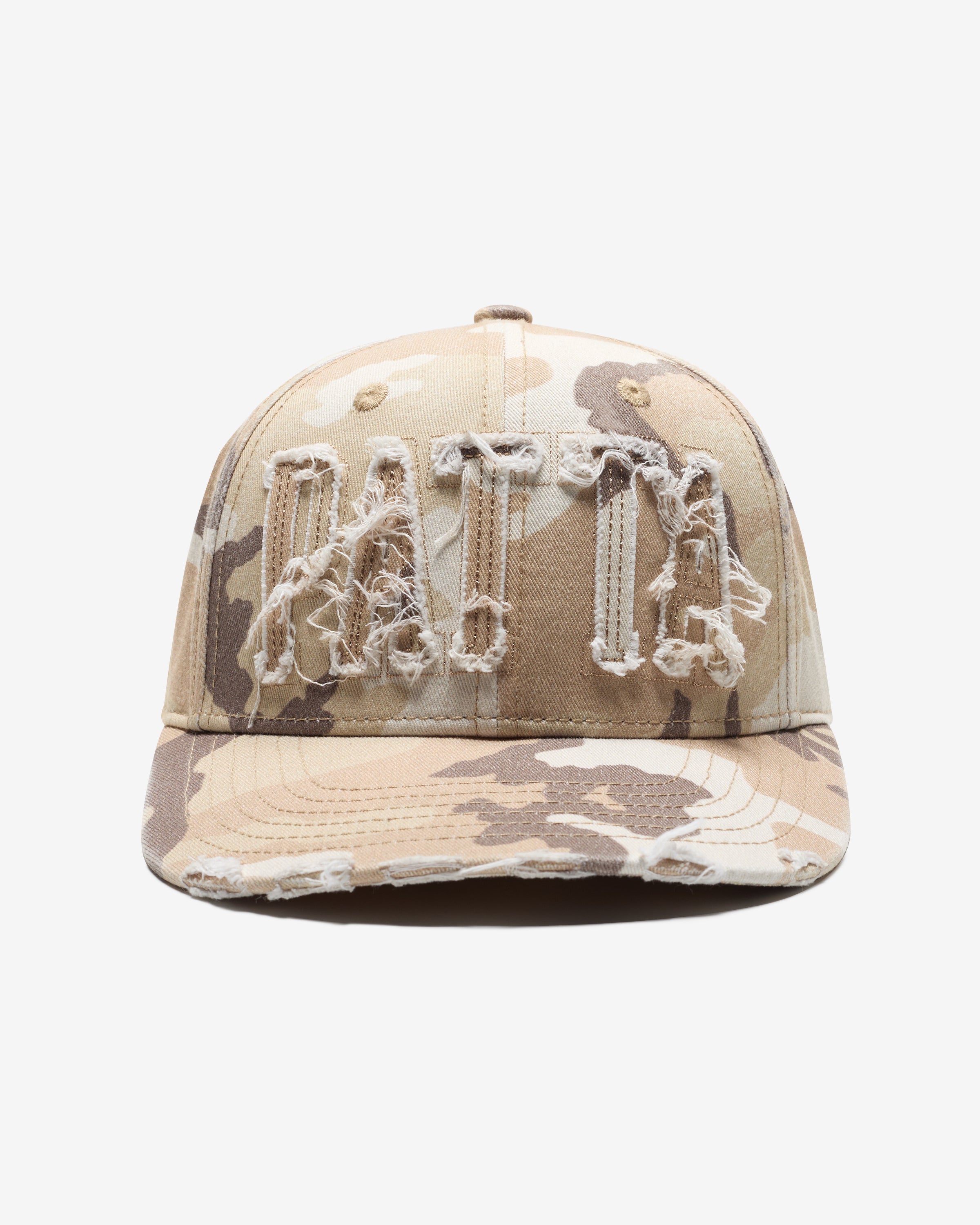 PATTA FRAYED WOODLAND CAMO SPORTS CAP - SANDOLLAR