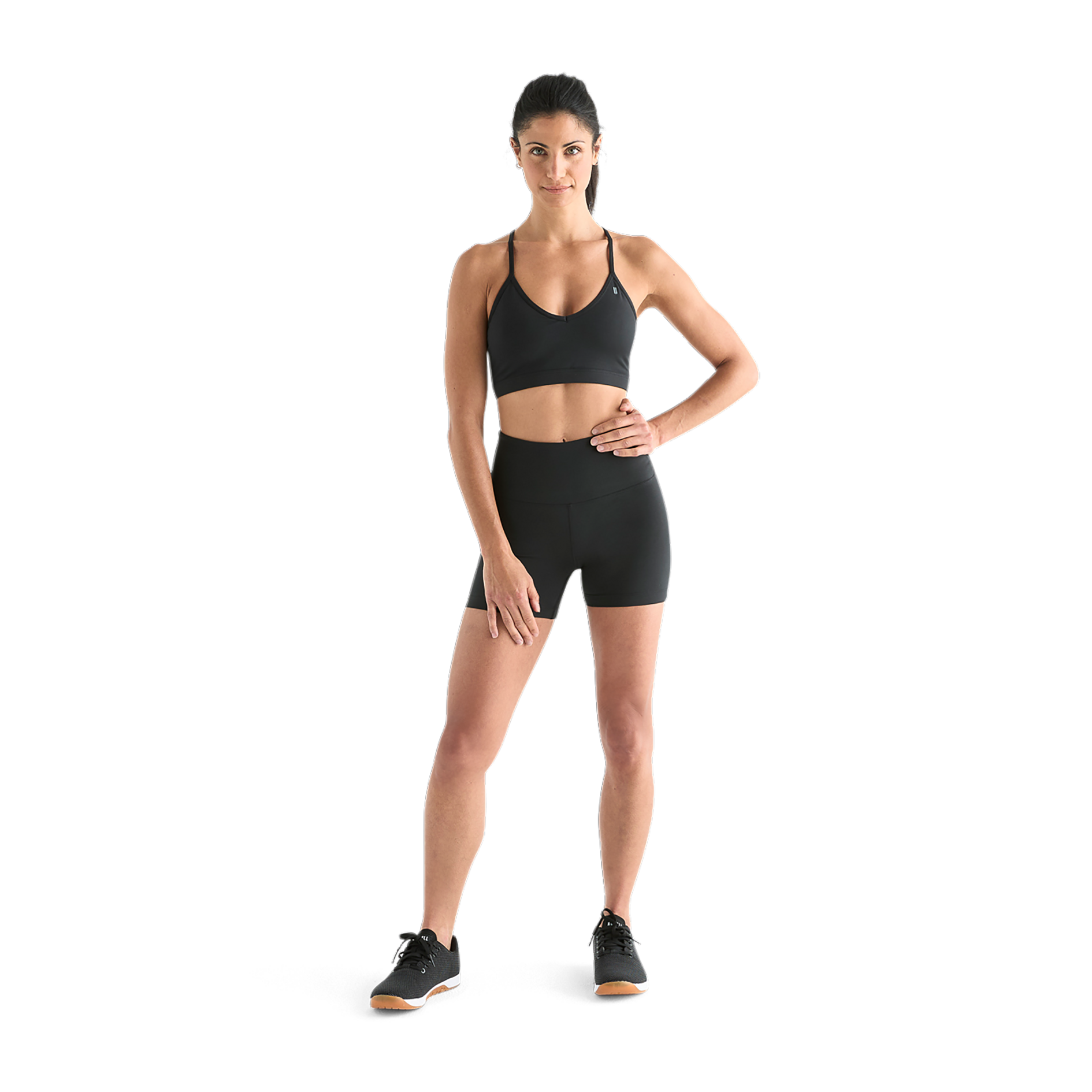 Matte V-Neck Sports Bra