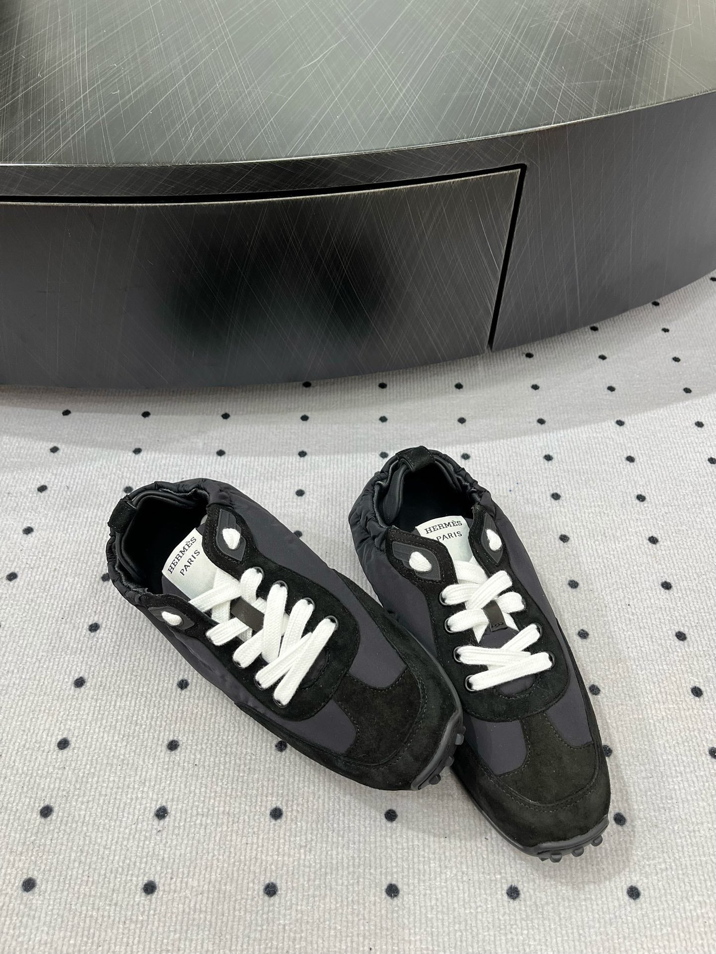 TRAIL SNEAKER IN BLACK SUEDE、mysite、Cacoeks