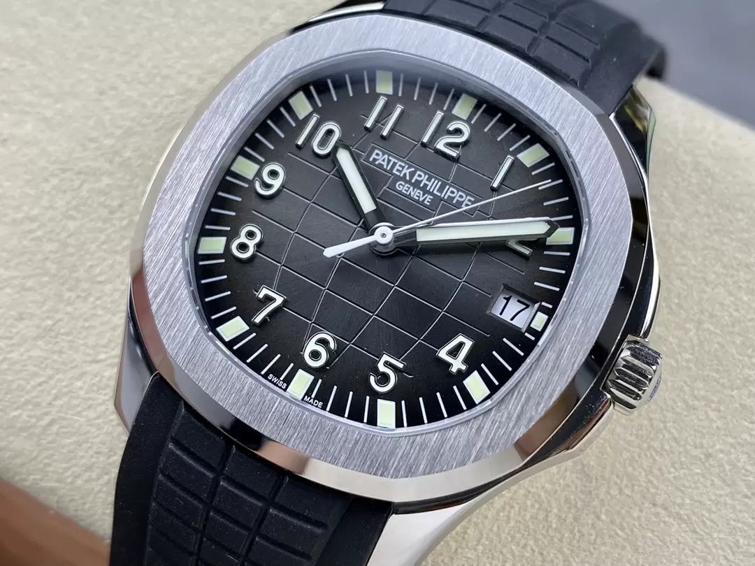 Patek Philippe Aquanaut 5167-001 SS 3KF Best Edition Gray Dial on Black Rubber Strap A324 Super Clone V3 21 e948bfa4bf43186