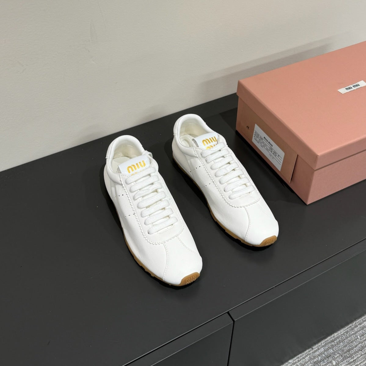 PLUME NAPPA SNEAKERS IN WHITE LAMBSKIN、mysite、Cacoeks