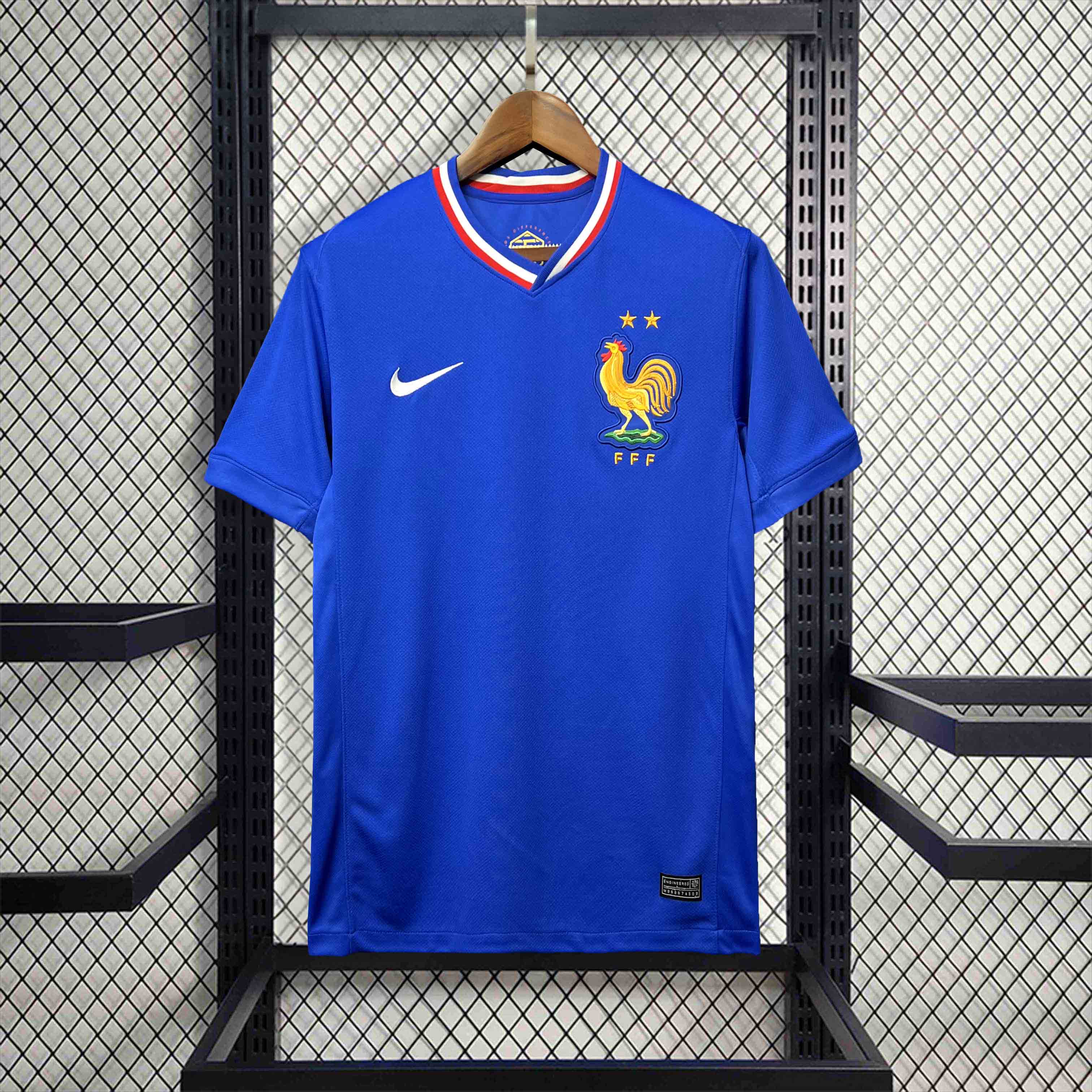 GlobeJersey-France 2024 Home Stadium Jersey - Fans Version