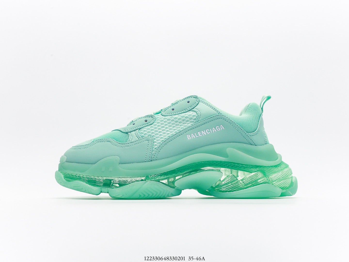 Balenciaga Triple S Clear Sole Sneaker Green、mysite、Cacoeks