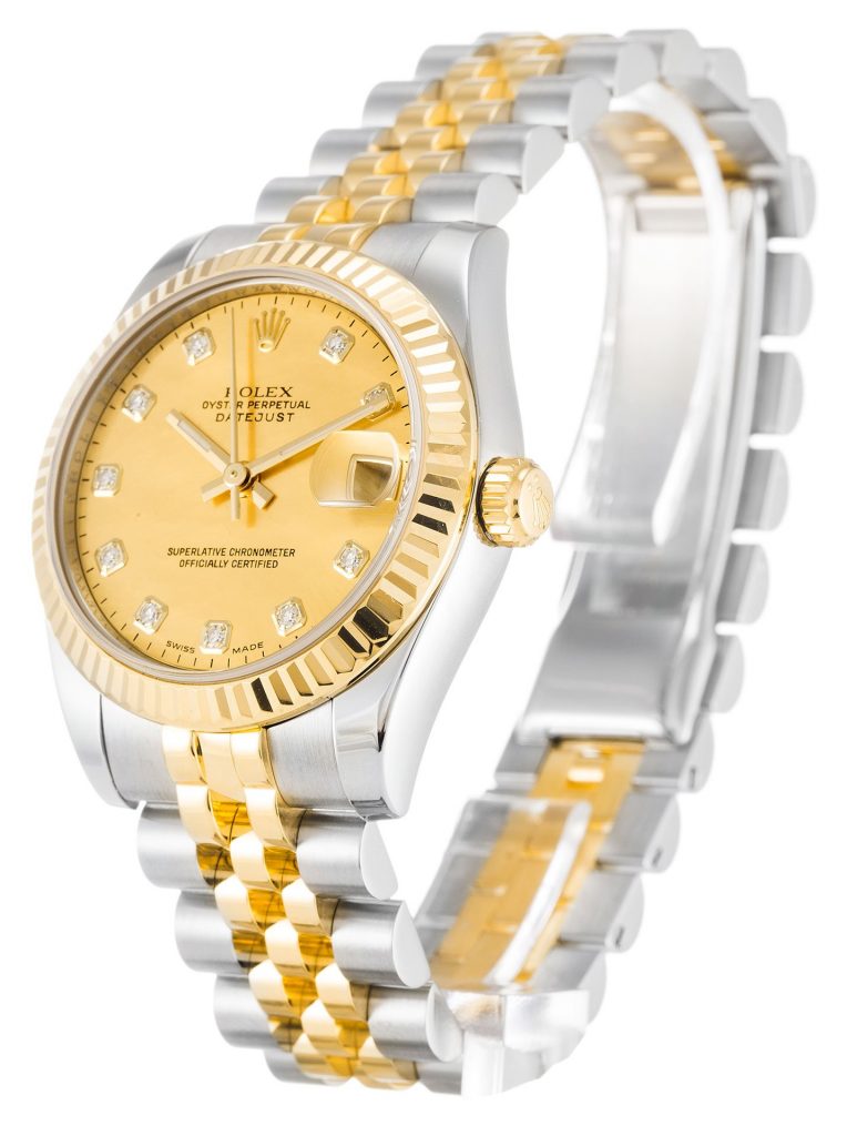 Replica Rolex Lady-Datejust 31mm Champagne Dial 178273-fasswatch