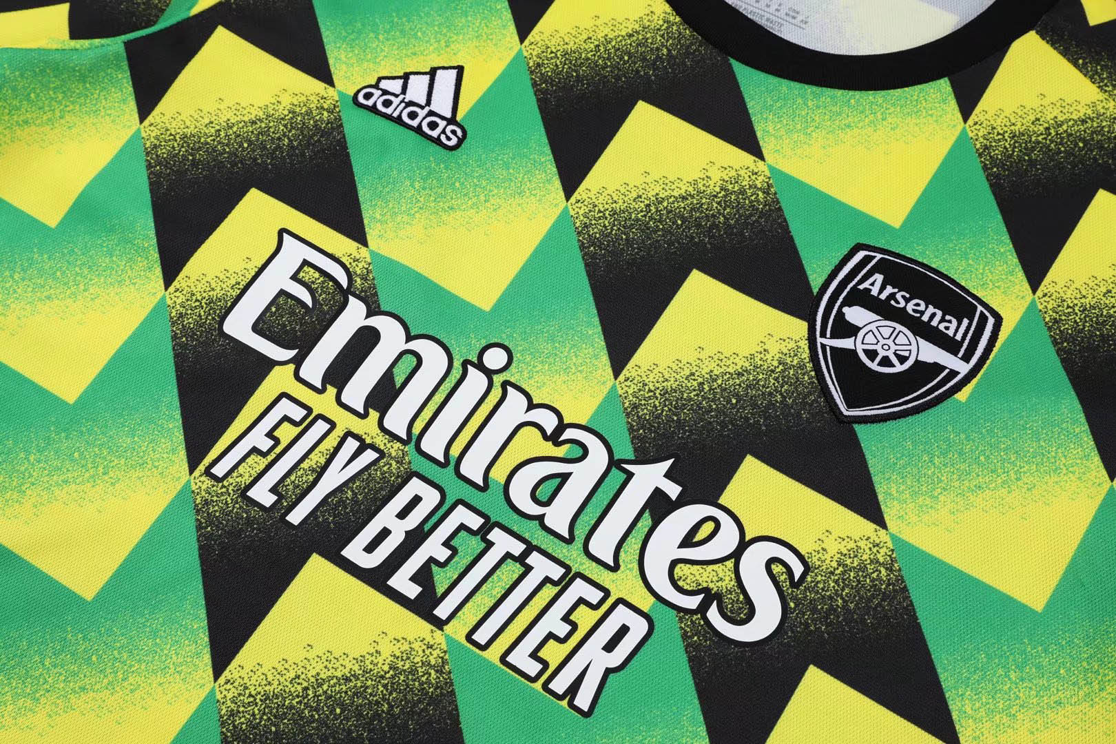 2022/2023 Arsenal Soccer Jersey Training Wear Yellow Black Green:football jersey mysite: unitedjerseyfootball 邓江浪:football